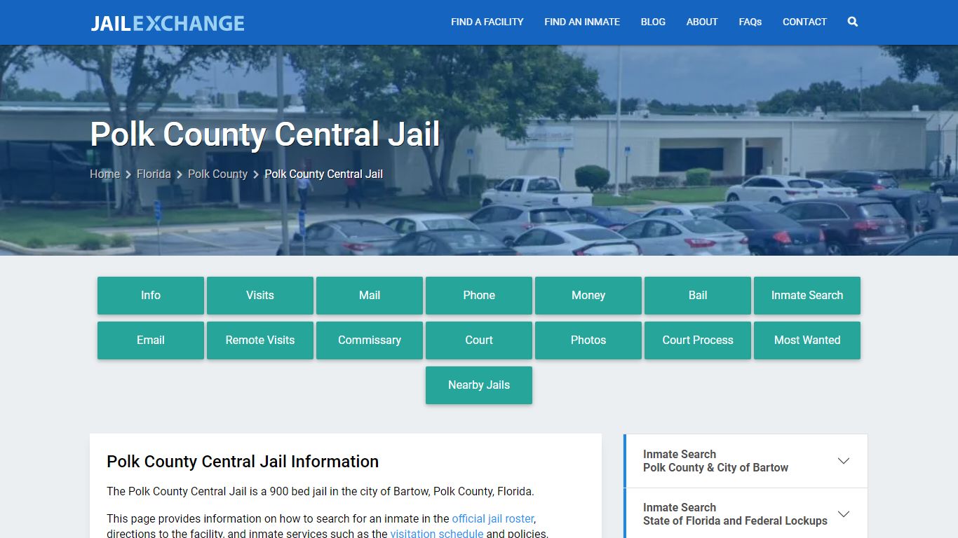 Polk County Central Jail, FL Inmate Search, Information